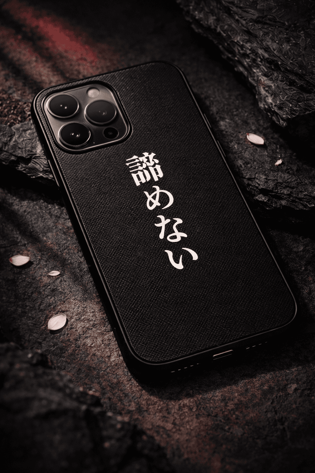 Phone case with kanji design