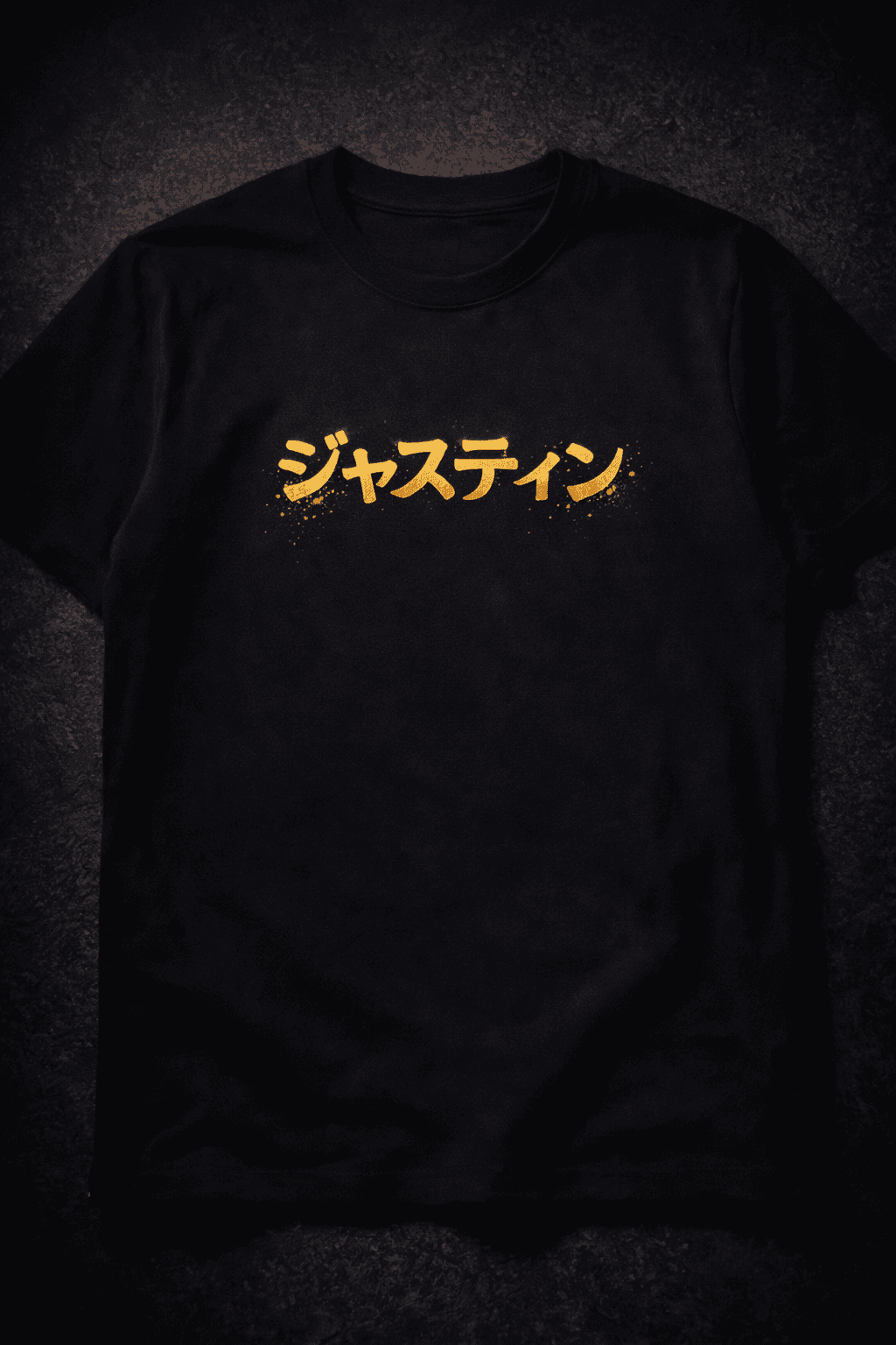 T-shirt with katakana design